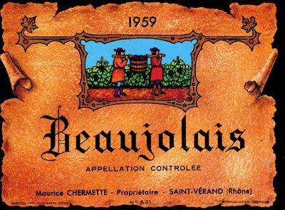 1959年的酒標