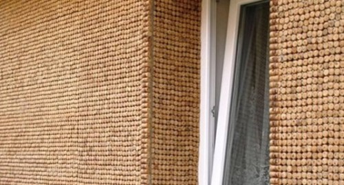 180000個葡萄酒軟木塞 裝飾自家的墻