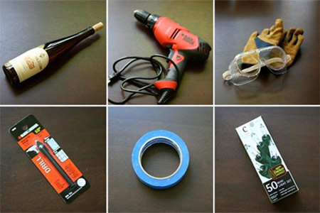 酒瓶燈將兩個簡單的東東配合 燈鏈也美麗