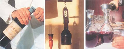 刀割掉外殼 用螺旋狀的開(kāi)瓶器開(kāi)瓶 換瓶